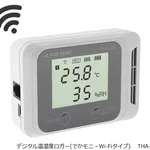 AS ONE Digital Temperature And Humidity Logger (Large Monitor Wi-Fi Type) THA-03W