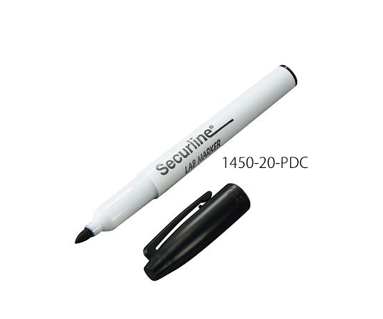 AS ONE Laboratory Marker Black 1mm 10 Piecesand others