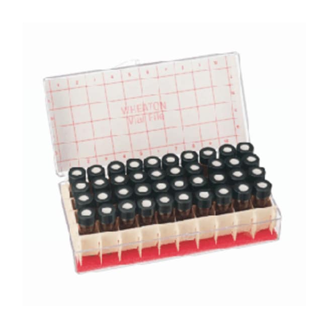 Thermo Fisher Scientific Wheaton Vial File with Screw Cap: Amber