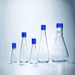 Thermo Fisher Scientific Nalgene Single-Use PETG Erlenmeyer Flask with Baffled Bottom: 멸균