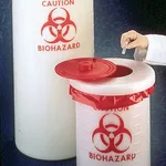 Merck Biohazard waste container