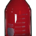 Thermo Fisher Scientific Pyrex Brand 51395 UV-Blocking Low Actinic Media Bottle, 250mL, 4/cs