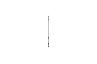 Waters Tubing Assembly, Inline Column Connection, Long, 9 in, .004 ID