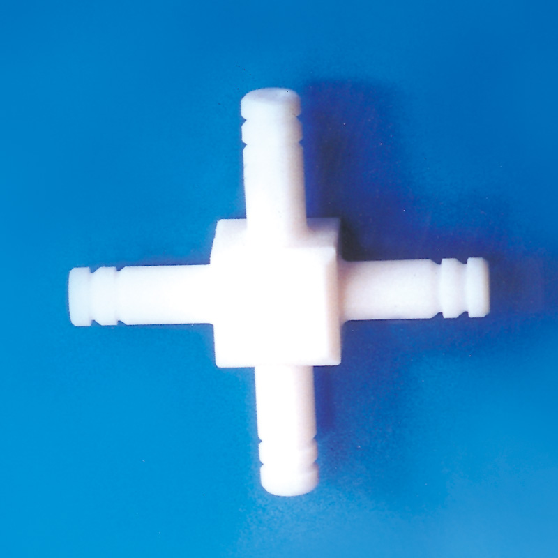 PTFE 4 Way-Type Connector PTFE 테프론 십자형 연결관