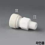 PTFE Screw-in Tube Fitting PTFE 스크류인 튜브 피팅