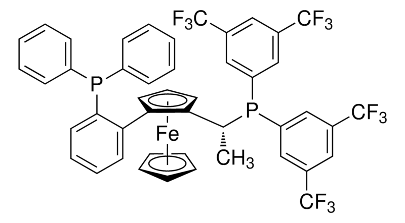 Merck (R)-1-{(RP)-2-[2-(Diphenylphosphino)phenyl]ferrocenyl}ethylbis[3,5-bis-(trifluoromethyl)phenyl]phosphine