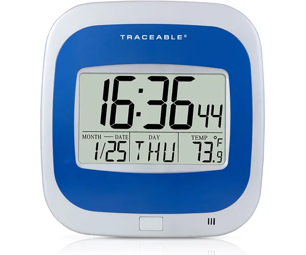 Calender Thermometer Clock 디지털 벽걸이형 시계, 온도 & 달력