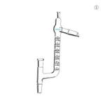 Claisen Vigreux Distillation Head 비그럭스형 증류 헤드, LukeGL