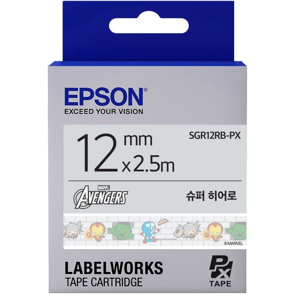 OFFICENEX 엡손 슈퍼히어로 테이프카트리지 SGR12RB
