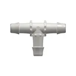 Tee Tube Fitting with 500 Series Barbs, 1.0` (25.4 mm) ID Tubing