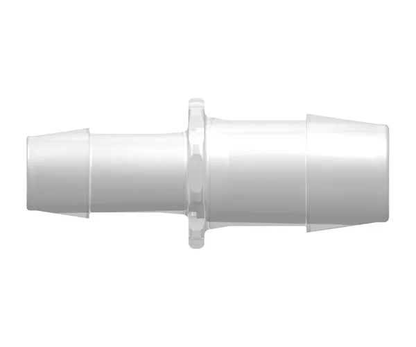 Straight Through Reduction Tube Fitting with 600 Series Barbs, 1` (25.4 mm) and 3/4` (19.0 mm) ID Tubing
