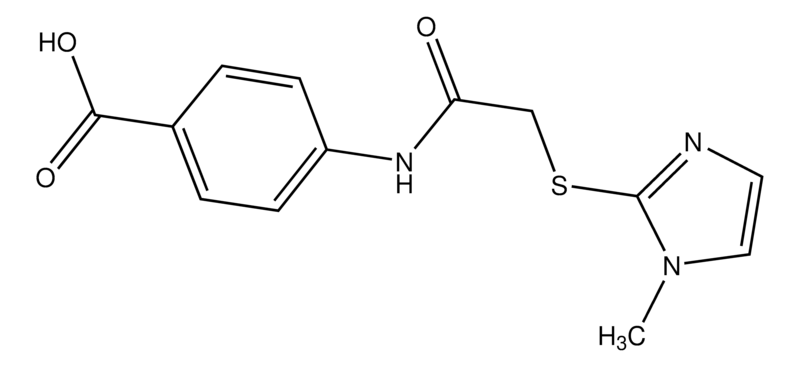 Merck 4-({[(1-Methyl-1H-imidazol-2-yl)thio]acetyl}amino)benzoic acid