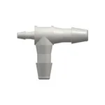 Tee Reduction Tube Fitting with 200 Series Barbs, 1/8` (3.2 mm) and 1/16` (1.6 mm) ID Tubing