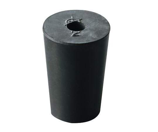 AS ONE Rubber Plug with Hole(Viton® Plug), 구멍 고무마개(바이톤 마개)