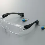 AS ONE Protective Glasses with Ear Plug (Over Glasses), 귀마개 내장형 보호 안경 (오버글라스)