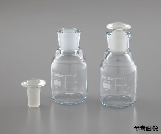 AS ONE Reagent Bottle with Stopper (with Scale), 마개있는 시약병 (눈금표시)