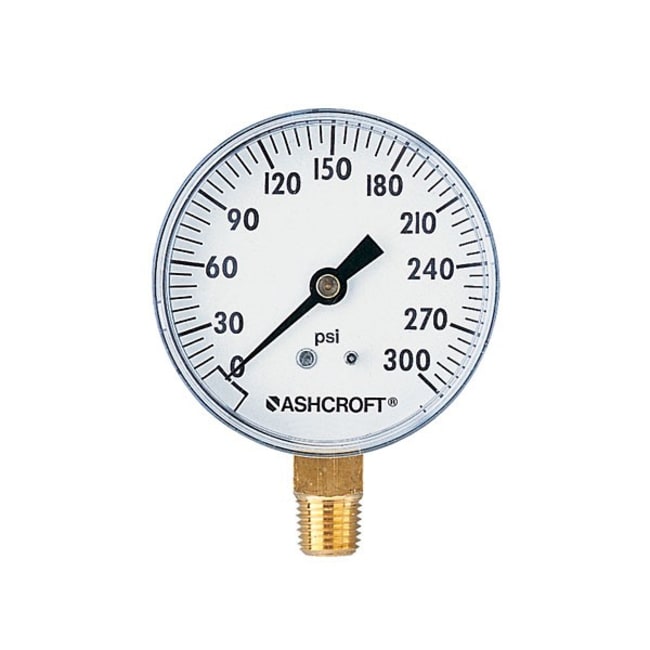Thermo Fisher Scientific Ashcroft Back Connection 1 1/2 in. Utility Gauge, 0 to 60 psi