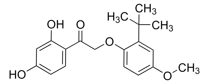 Merck 2-(2-tert-Butyl-4-methoxyphenoxy)-1-(2,4-dihydroxyphenyl)ethanone