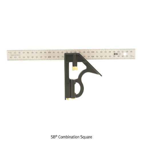Daihan Science SB Combination Square, with Tube-type Level, Multiuse<br>L150~400mm, 콤비네이션 스퀘어