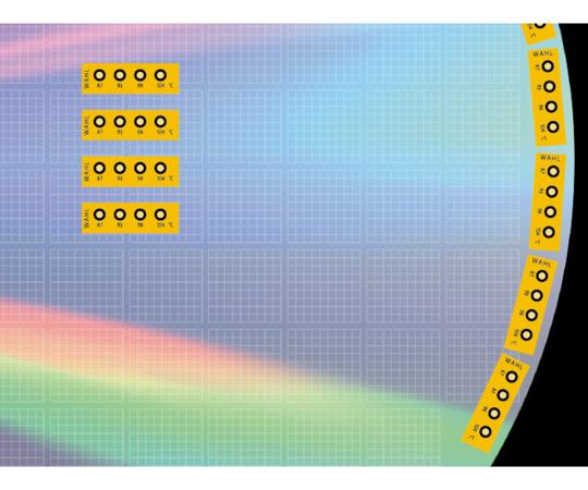 AS ONE Temp-Plate for Vacuum (Irreversibility·3 Points Display) (430V Series), 진공용 템프플레이트(비가역성·3점 표시)