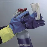 Daihan Science Ansell Chemi-ProTM Neoprene & Latex Coated Glove, Textured, L320mm<br>With Cott