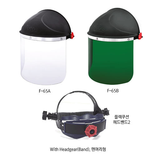 Daihan Science Otos Safety PC Comfort Face-shield, High Impact Polycarbonate, with or without