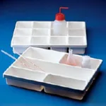 AS ONE PVC White SectIon Tray 5 and 12 SectIon, PVC 백색 칸막이 트레이