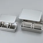 AS ONE Stainless Steel Tray with Lid (Including Inner Tray), 스테인리스 트레이 (뚜껑 포함)(내 트레이 부속)
