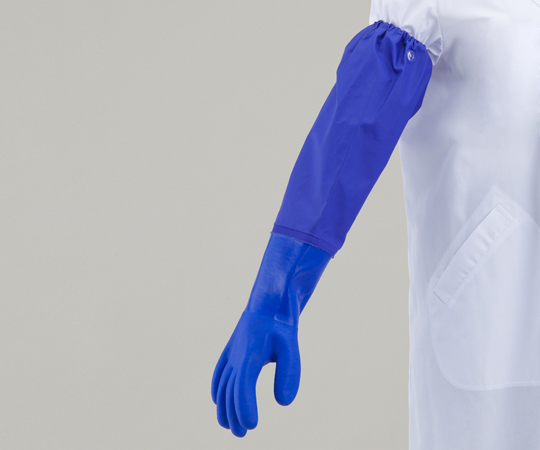 AS ONE PVC Work Glove(with Sleeve Cover), 토시형 PVC장갑