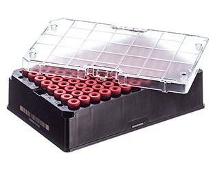 Greiner Bio One CRYO.S BIOBANKING TUBES, 600 µL, 2D CODES,RACK WITH 96 CAPPED TUBES, WITH SCREW CAP RED, STERILE, 2 RACKS/BAG, 1 MANUAL CAPPING TOOL
