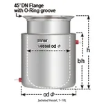 Daihan Science 1~10Lit Stainless-steel Jacketed Vacuum Reaction Vessel, 45°DN-Flange with Groov
