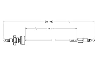 Waters ASSY, WELDED TUBE, SS, .003 ID X 19.0 LG