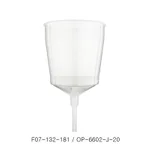Plastic Disposable Filter Funnel, Barrel Shape 대용량 일회용 플라스틱 필터 펀넬, 2L