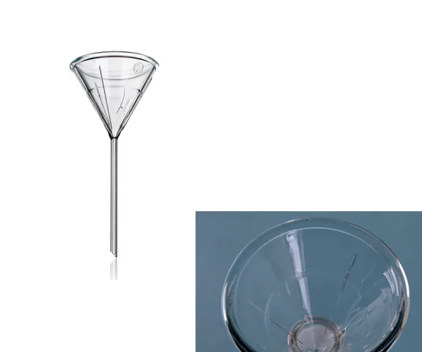 Ribbed Glass Funnel 고효율용 유리 깔때기, SimaxⓇ