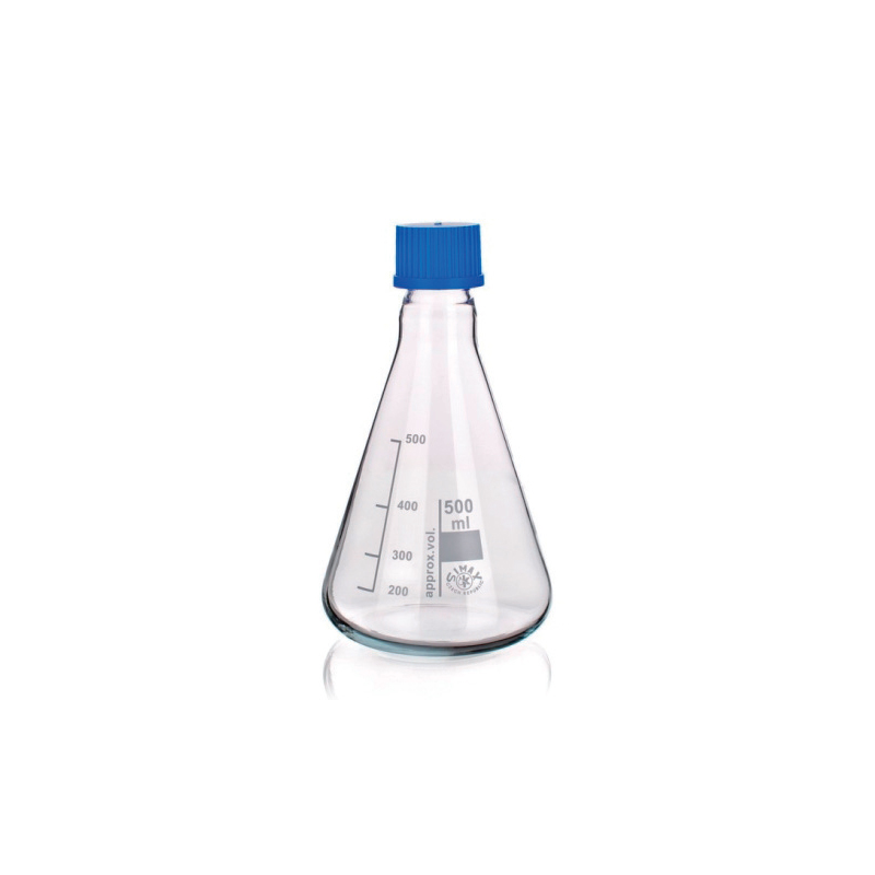 Erlenmeyer Flask with Screwcap, Simax 스크류 캡 삼각 플라스크