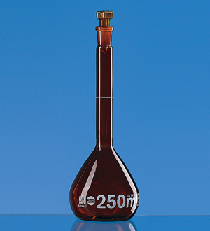 Amber Volumetric Flask, Class A 갈색 메스 용량 플라스크