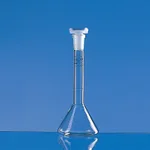Trapezidal Volumetic Flask, Class A, BLAUBRAND 소량 정밀 메스 플라스크, 청색 눈금, Batch 보증서 포함