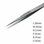Fine Straight Pointed Tweezer 고정밀 트위저, Rubis,RU-44-SA