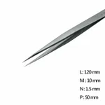 Fine Straight Pointed Tweezer 고정밀 트위저, Rubis,RU-3-SA