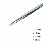 Fine Straight Pointed Tweezer 고정밀 트위저, Rubis,RU-SS-SA