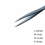 Fine Straight Pointed Tweezer 고정밀 트위저, Rubis,RU-0C-11-SA