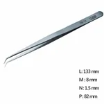 Ultra Fine Pointed, Curved and angled Tweezer 고정밀 트위저, Rubis,RU-SSB-SA