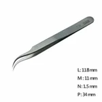 Ultra Fine Pointed, Curved and angled Tweezer 고정밀 트위저,Rubis,RU-7-SA