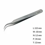 Ultra Fine Pointed, Curved and angled Tweezer 고정밀 트위저, Rubis,RU-7B-SA