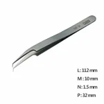 Ultra Fine Pointed, Curved and angled Tweezer 고정밀 트위저, Rubis,RU-5AB-SA