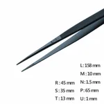 General Use Tweezer 고정밀 트위저, Rubis,RU-L/Black-SA
