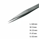 Sturdy, Strong Pointed Tweezer 정밀 트위저, Rubis,RU-00C-SA