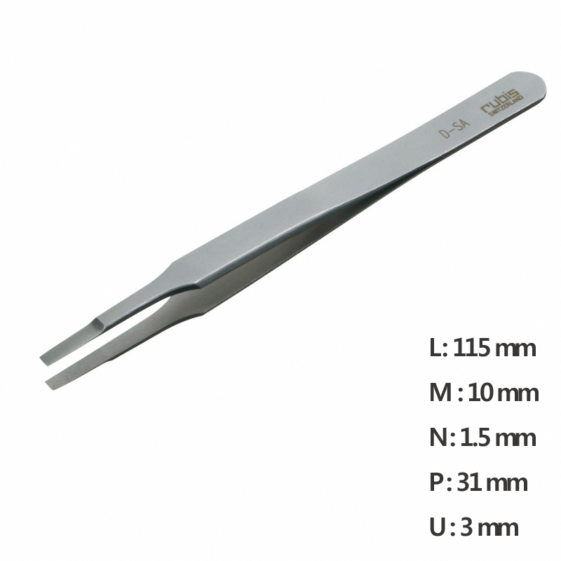 Round Tip Tweezer 고정밀 트위저, Rubis,RU-D-SA