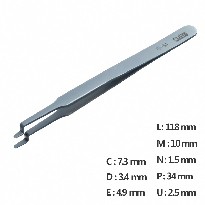 Round Tip Tweezer 고정밀 트위저, Rubis,RU-FD-SA