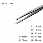 SMD Tweezer 고정밀 트위저, Rubis,RU-577-SA
